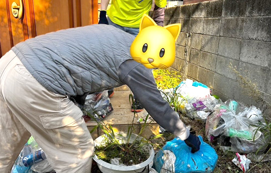 就労継続支援B型Hopeの外作業(清掃・洗車・遺品整理)